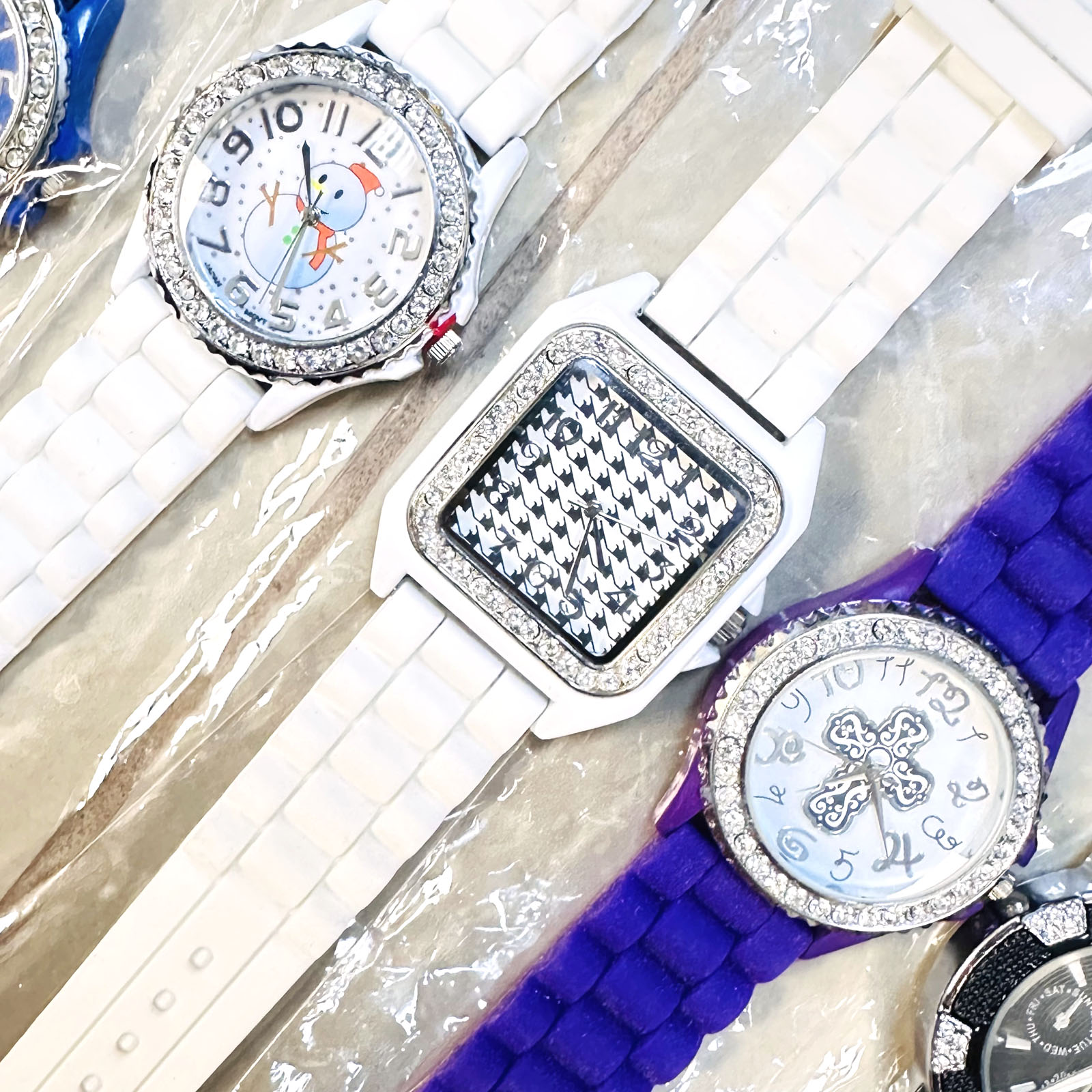 Crystal Silicone Band Watches